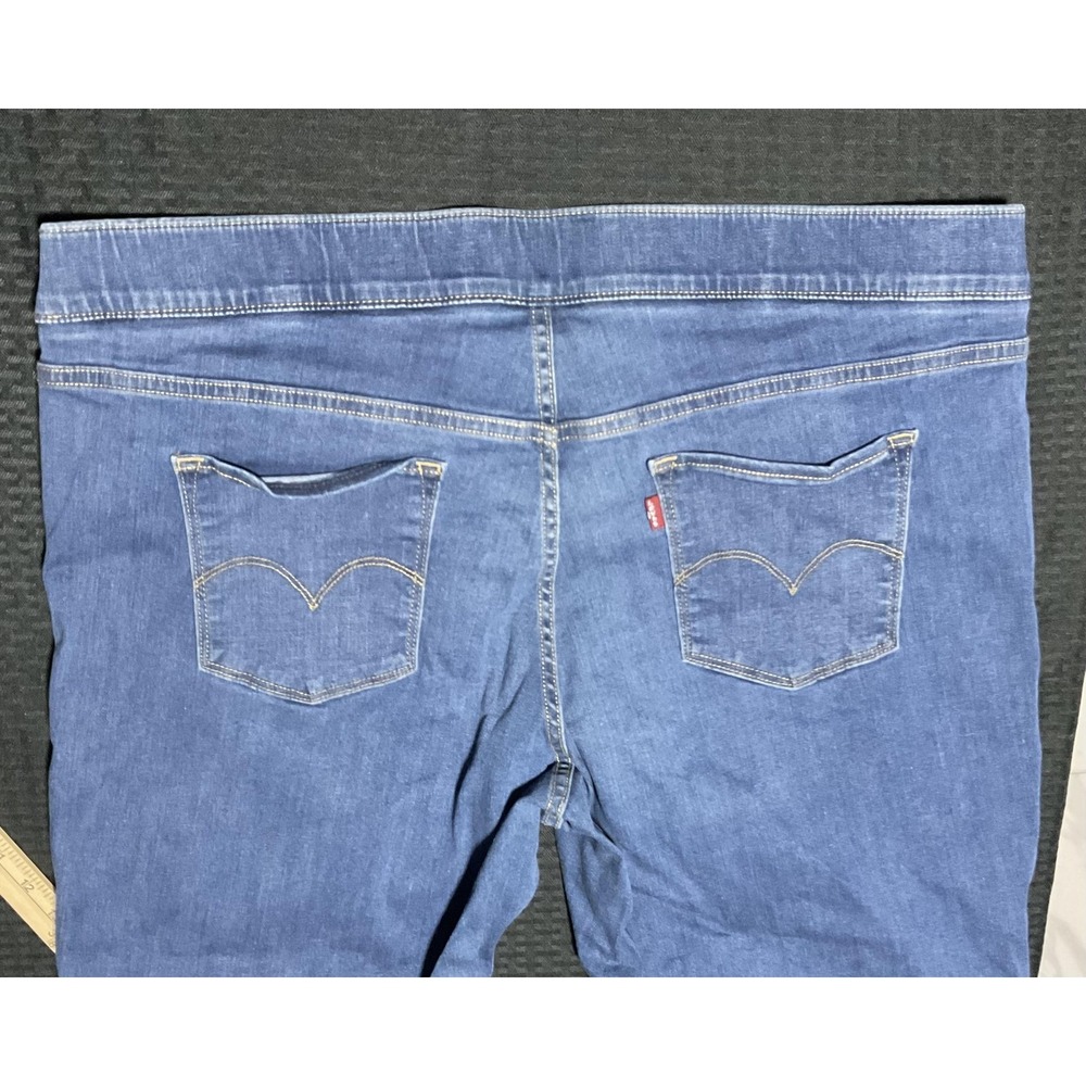 Levi's Jeans Womens 22W Blue Maternity Jegging High Rise Skinny Stretch Denim - Picture 6 of 11